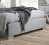 Chelsea Grey and Silver Velvet Bed