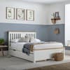 Chester White and Oak Wooden Bed