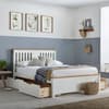 Chester White and Oak Wooden Bed