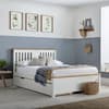 Chester White and Oak Wooden Bed