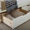 Chester White and Oak Wooden Bed