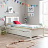 Chester Solo White and Oak Wooden Bed