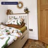 Chester Solo White and Oak Wooden Bed