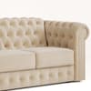 Chesterfield Linen 2 Seater Twill Sofa Bed