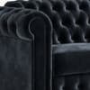 Chesterfield Charcoal 2 Seater Velvet Sofa Bed