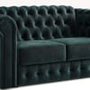 Chesterfield Cobalt 2 Seater Chenille Sofa Bed