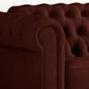 Chesterfield Burnt Amber 3 Seater Twill Sofa Bed