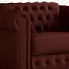 Chesterfield Snuggler Burnt Amber Twill Sofa Bed