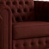 Chesterfield Snuggler Burnt Amber Twill Sofa Bed