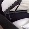 Chicago Black Leather Ottoman Storage Bed