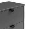 Chloe Grey Wooden 2 Drawer Bedside Table