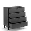 Chloe Grey Wooden 4 Drawer Chest