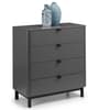 Chloe Grey Wooden 4 Drawer Chest