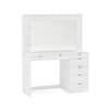 Chloe White Wooden 7 Drawer Dressing Table