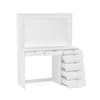 Chloe White Wooden 7 Drawer Dressing Table