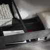 Clara Dark Grey Velvet Ottoman TV Bed - 4ft6 Double