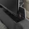 Clara Dark Grey Velvet Ottoman TV Bed - 4ft6 Double