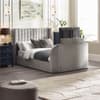 Clara Light Grey Velvet Ottoman TV Bed