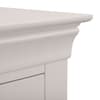 Clermont Light Grey Wooden 2 Drawer Bedside Table