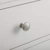 Clermont Surf White Wooden 2 Drawer Bedside Table