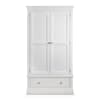 Clermont White Wooden Combination Wardrobe