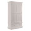 Clermont Light Grey Wooden Combination Wardrobe