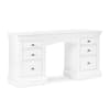 Clermont Surf White 6-Drawer Wooden Dressing Table