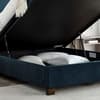 Clifton Blue Velvet Ottoman Bed
