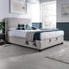 Clifton Stone Grey Fabric Ottoman Bed