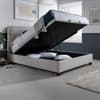 Clifton Stone Grey Fabric Ottoman Bed