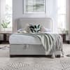 Clifton Stone Grey Fabric Ottoman Bed