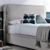 Clifton Stone Grey Fabric Ottoman Bed