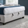 Clifton Stone Grey Fabric Ottoman Bed