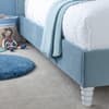 Cloud Blue Velvet Kids Bed