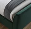 Clover Green Velvet Fabric Bed
