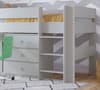 Coast Grey Wooden Storage Midsleeper with Desk