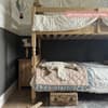 Colonial Waxed Pine Wooden Bunk Bed