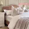 Fleur Light Oak Rattan Wooden Bed