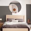 Colton Warm Beige Boucle Fabric Winged Ottoman Storage Bed - 5ft King Size