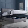 Lincoln Connect Grey Fabric Ottoman Storage Bed
