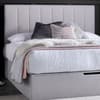 Lincoln Connect Silver Fabric Ottoman Storage Bed