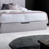 Lincoln Connect Silver Fabric Ottoman Storage Bed