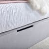 Lincoln Connect Silver Fabric Ottoman Storage Bed