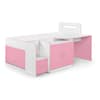 Cookie Pink and White Wooden Cabin Bed
