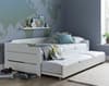 Copella White Wooden Day Bed with Guest Bed Frame Only - 3ft Single