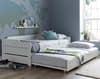 Copella White Wooden Day Bed with Guest Bed Frame Only - 3ft Single