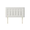 Cornell Buttoned White Fabric Headboard