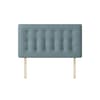 Cornell Buttoned Duck Egg Blue Fabric Headboard