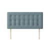 Cornell Buttoned Duck Egg Blue Fabric Headboard