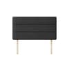 Cornell Lined Charcoal Fabric Headboard
